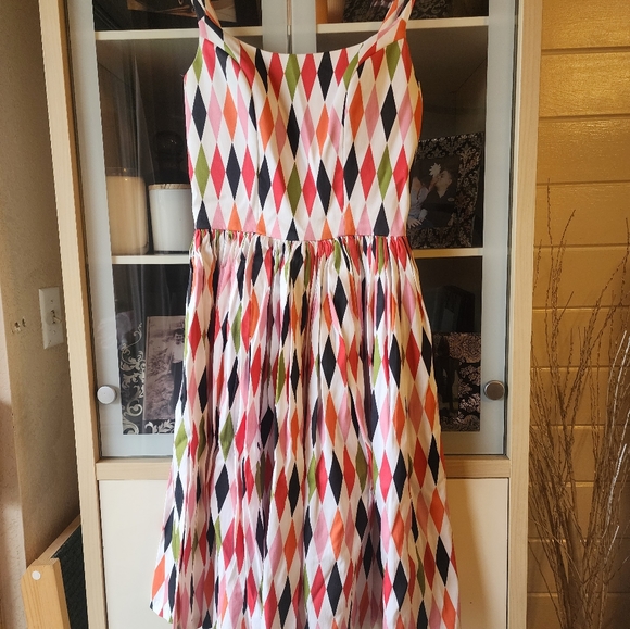 SMALL size S Jenny Dress Harlequin Pinup Couture EUC - Picture 4 of 7